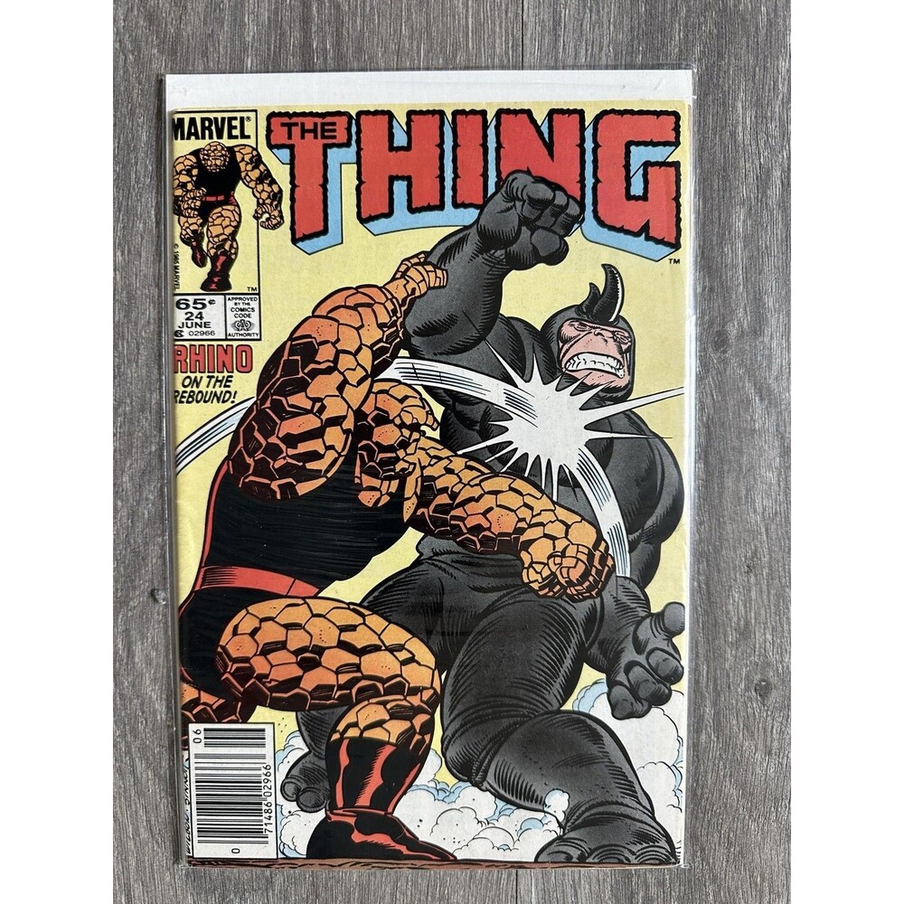 Marvel The Thing #24 Single Issue Comic Rhino 65¢ June Color US Comics Vintage
